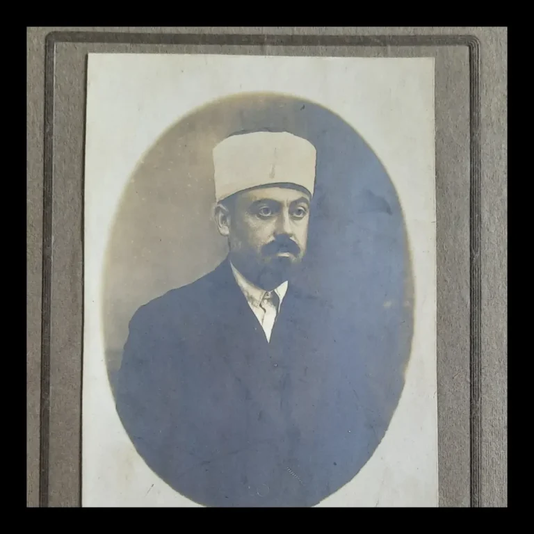 Close-up of the portrait of court advocate (dava vekili) Mehmet Ali